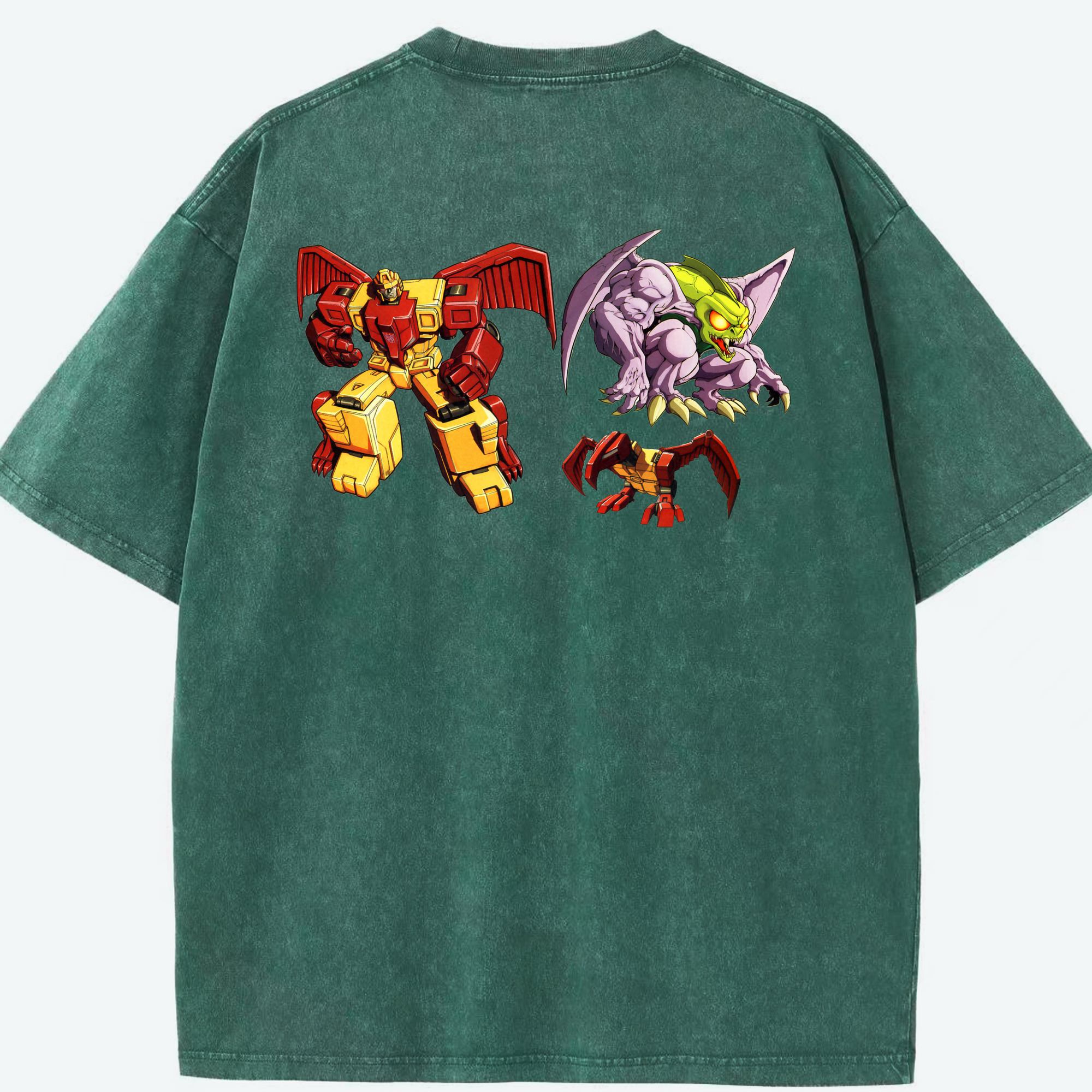 （画像用）  綿100% ヴィンテージ風 半袖Tシャツ（背面プリント）